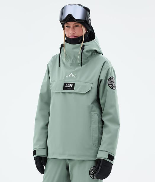 Dope Blizzard W Snowboardjacke Damen Faded Green