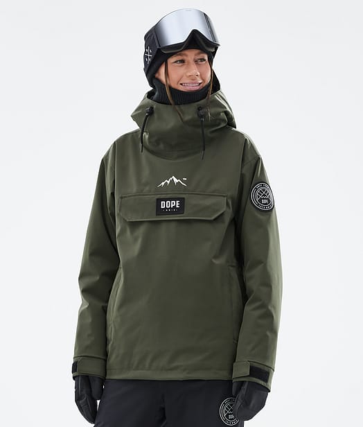 Dope Blizzard W Snowboardjacke Damen Olive Green