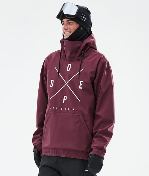 Dope Yeti Snowboardjacke Herren Burgundy