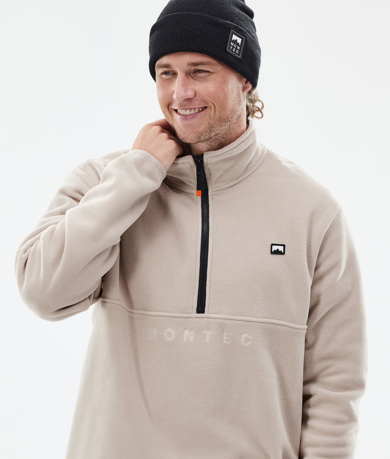 Montec Echo Fleecepullover Herren Sand, Bild 2 von 5