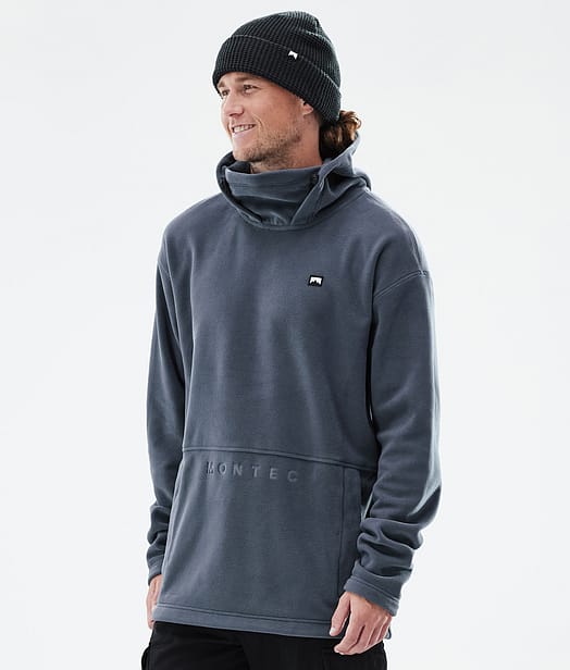 Montec Delta Fleece Hoodie Herren Metal Blue