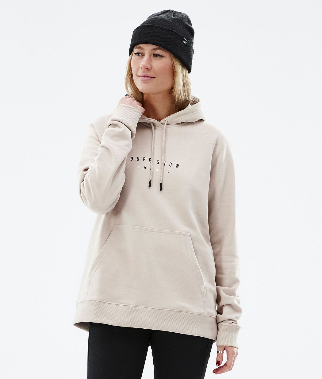 dope-common-w-hoodie-damen-range-sand-beige-ridestore-de