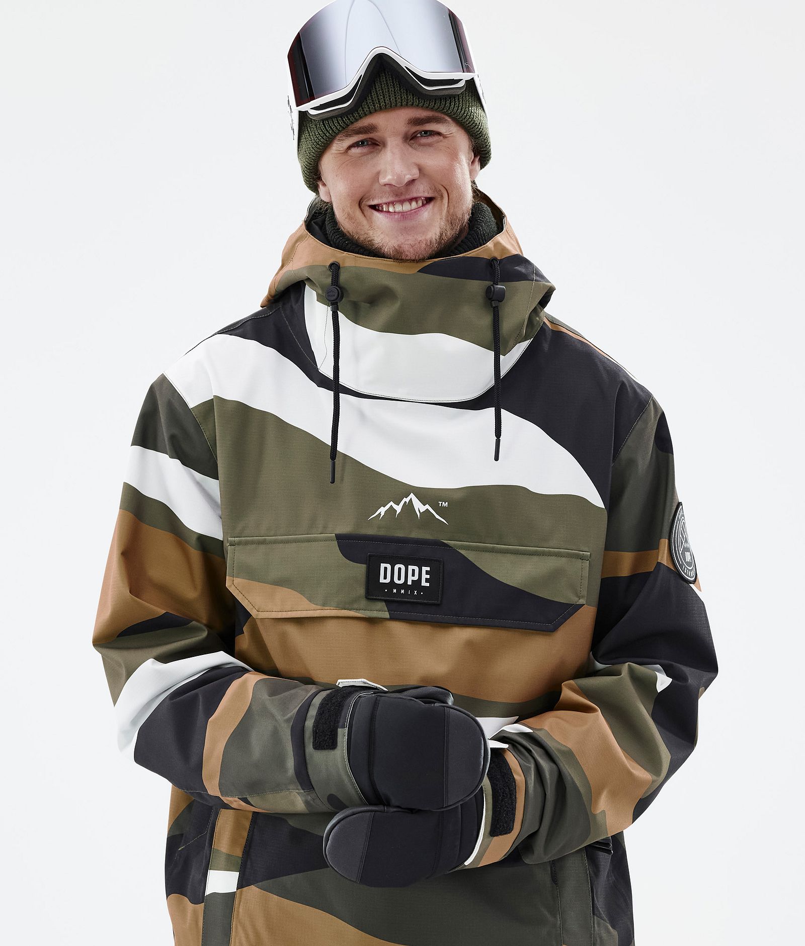 Dope Blizzard 2022 Snowboardjacke Herren Shards Gold Olive, Bild 2 von 9