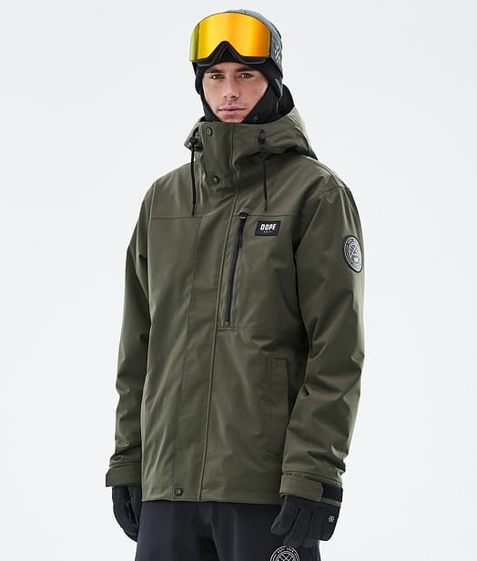 Dope Blizzard Full Zip 24 Snowboardjacke Herren Olive Green