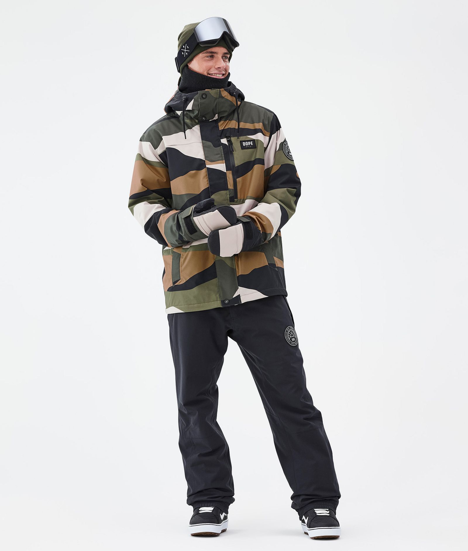 Dope Blizzard Full Zip Snowboardjacke Herren Shards Gold Green, Bild 2 von 9