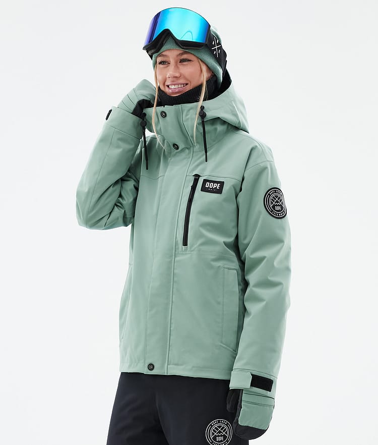 Dope Blizzard W Full Zip Snowboardjacke Damen Faded Green, Bild 1 von 10