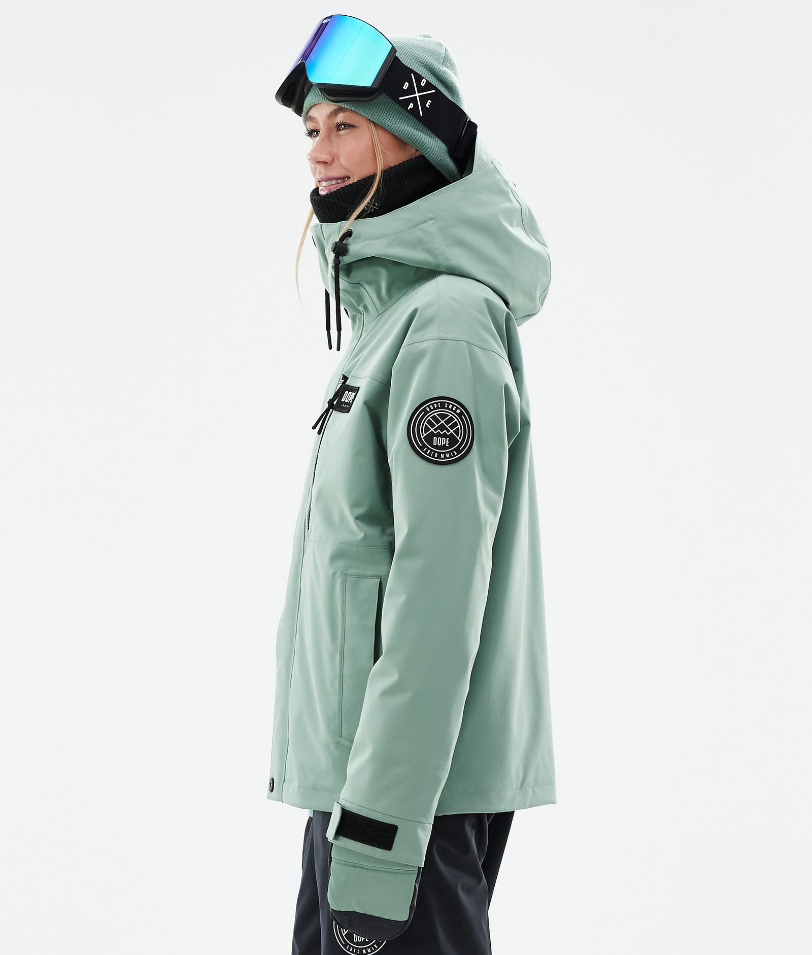 Dope Blizzard W Full Zip Snowboardjacke Damen Faded Green, Bild 6 von 10