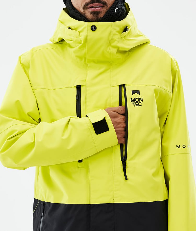 Montec Fawk Snowboardjacke Herren Bright Yellow/Black, Bild 9 von 10