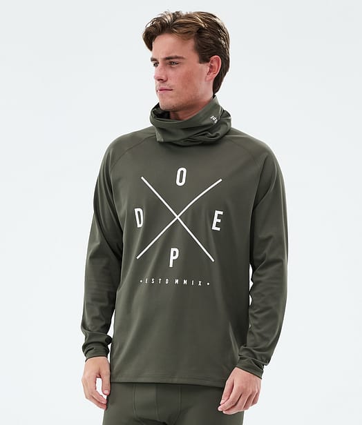 Dope Snuggle Funktionsshirt Herren 2X-Up Olive Green