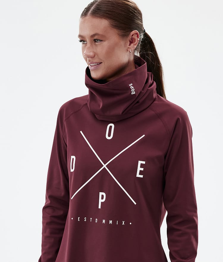 Dope Snuggle W Funktionsshirt Damen 2X-Up Burgundy, Bild 2 von 7