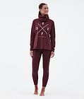 Dope Snuggle W Funktionsshirt Damen 2X-Up Burgundy, Bild 3 von 7