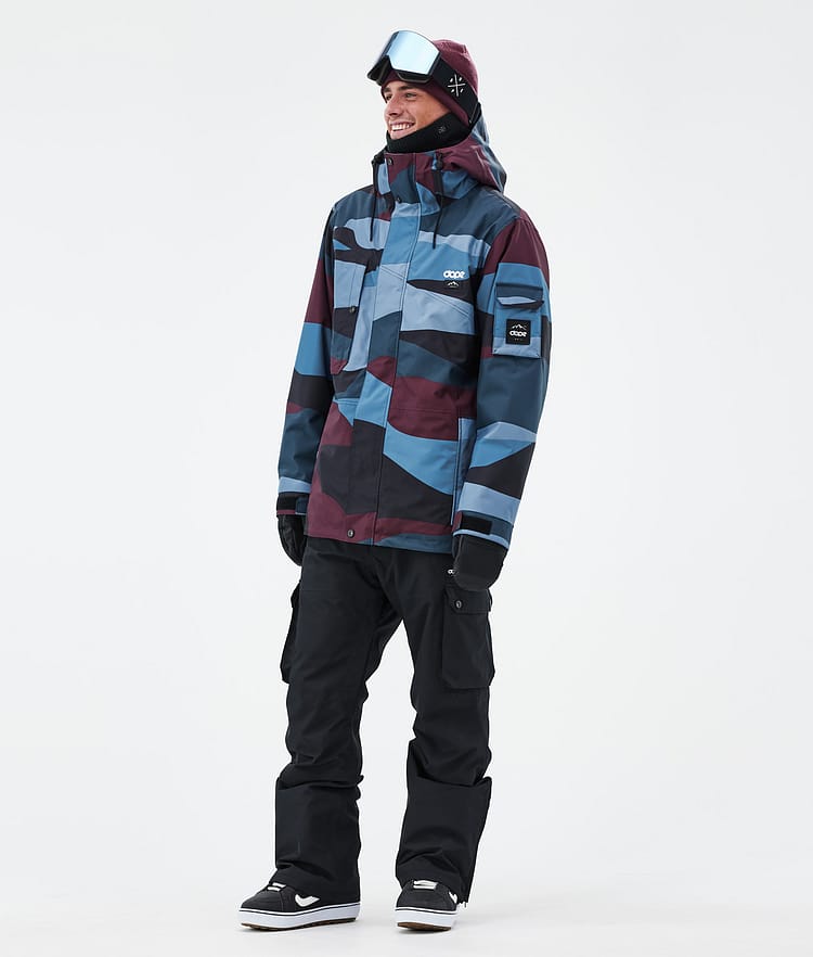 Dope Adept Snowboardjacke Herren Shards Burgundy Blue, Bild 2 von 9