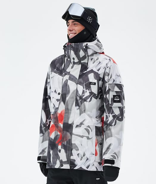 Dope Adept Snowboardjacke Herren Spray Black/Red