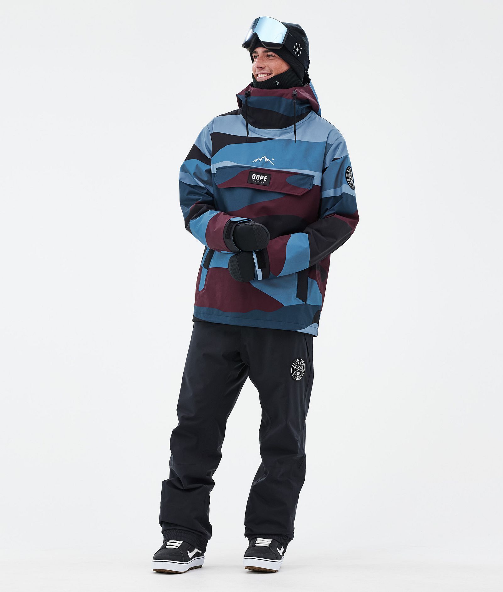 Dope Blizzard Snowboardjacke Herren Shards Burgundy Blue, Bild 2 von 8