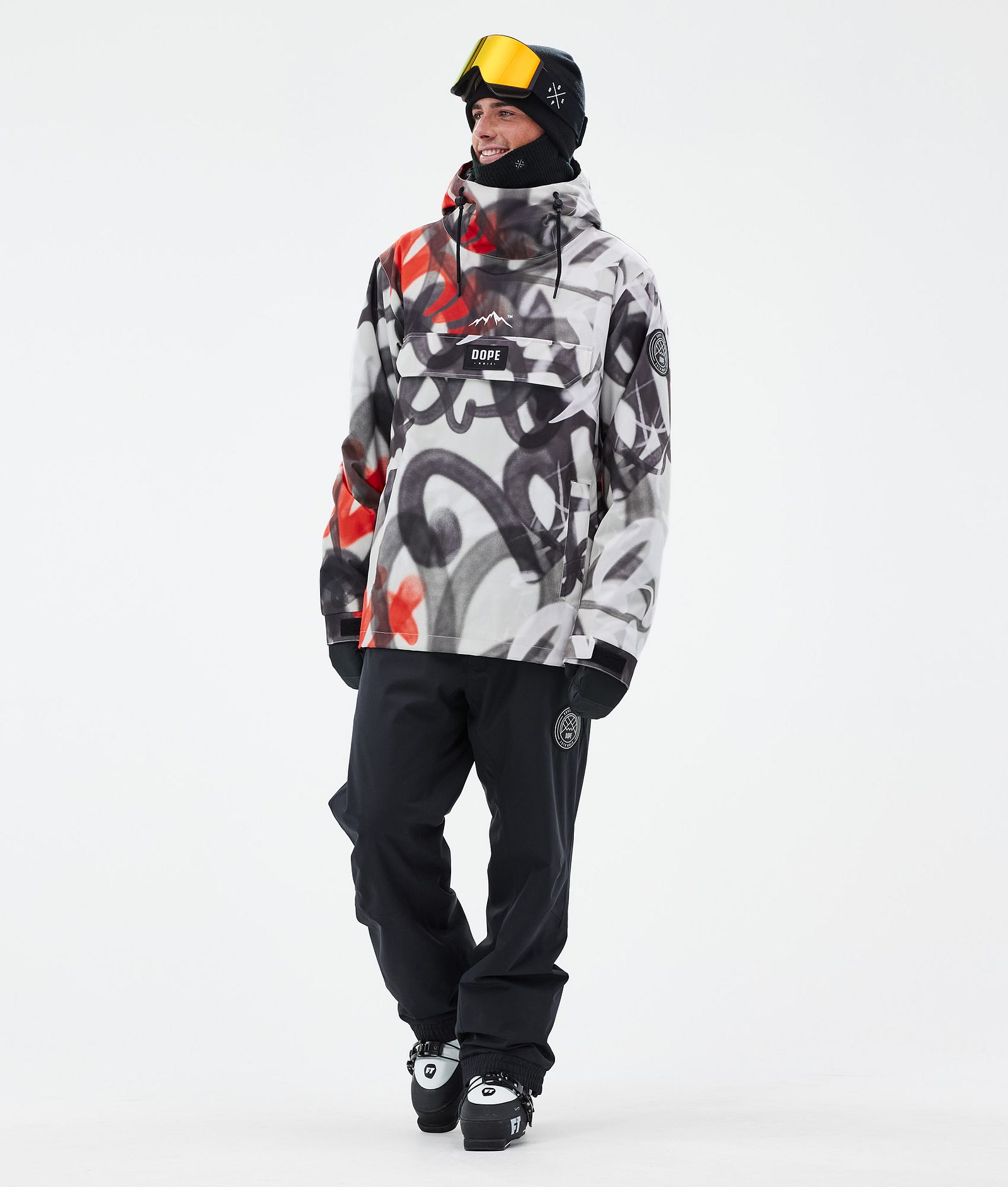 Dope Blizzard Skijacke Herren Spray Black Red, Bild 2 von 8