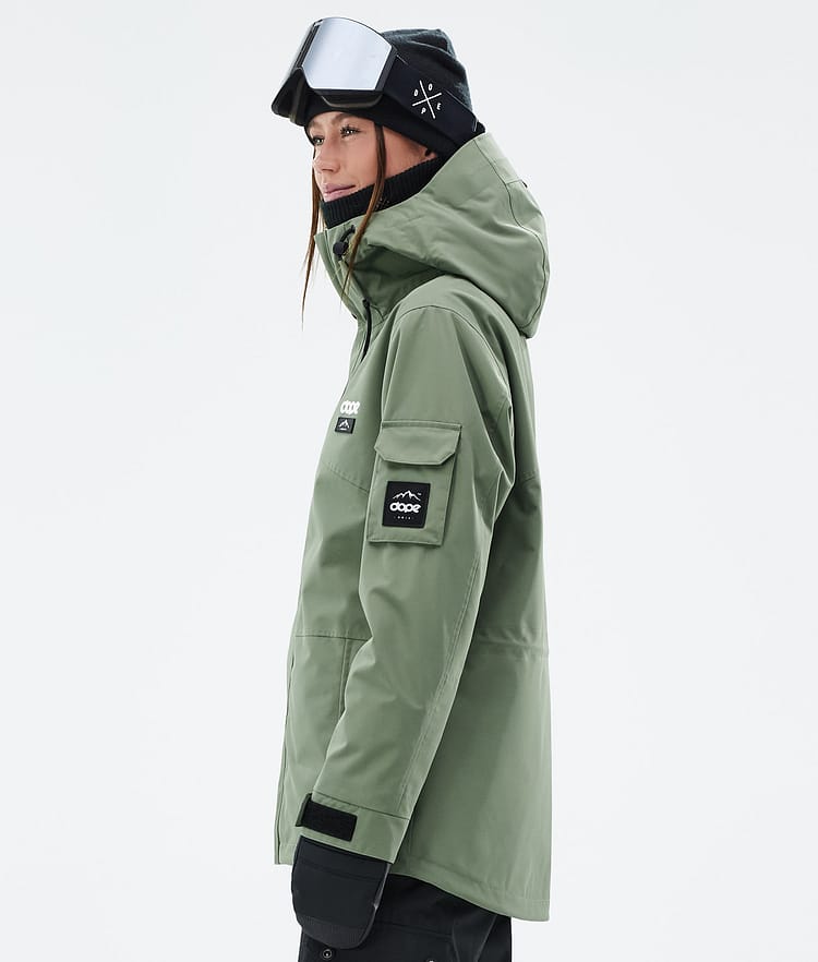 Dope Adept W Skijacke Damen Moss Green, Bild 5 von 9