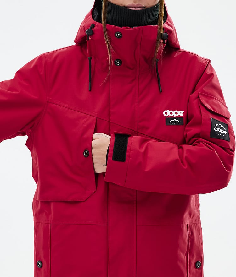 Dope Adept W Skijacke Damen Deep Red, Bild 8 von 9