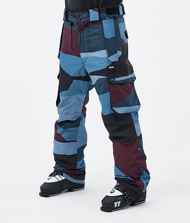 Dope Iconic Skihose Herren Shards Burgundy Blue