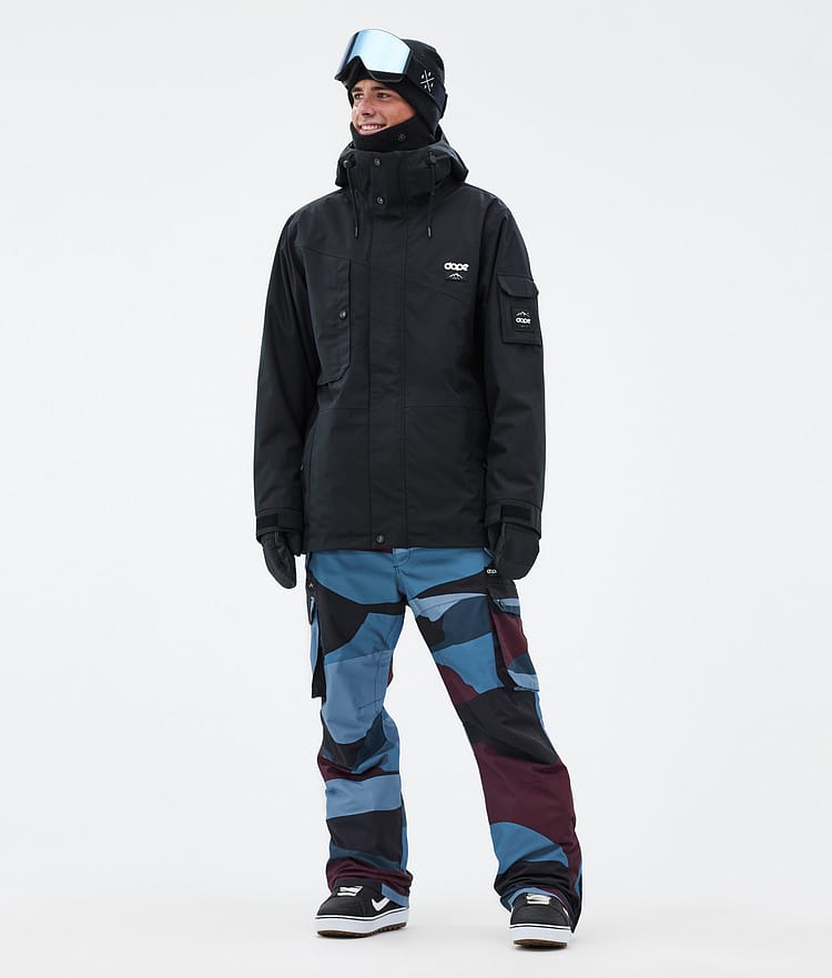 Dope Iconic Snowboardhose Herren Shards Burgundy Blue, Bild 2 von 7