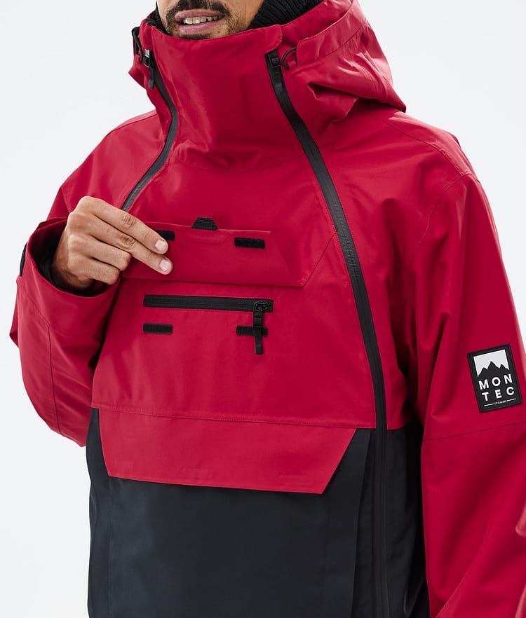 Montec Doom Snowboardjacke Herren Deep Red/Black, Bild 10 von 11