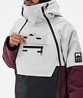 Montec Doom Snowboardjacke Herren Light Grey/Black/Burgundy, Bild 10 von 11