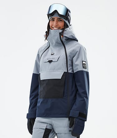 Montec Doom W Snowboardjacke Soft Blue/Black/Dark Blue