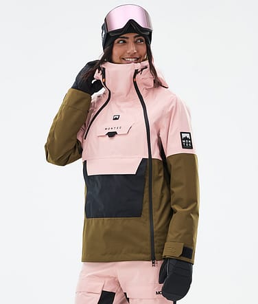 Montec Doom W Snowboardjacke Soft Pink/Black/Fatigue