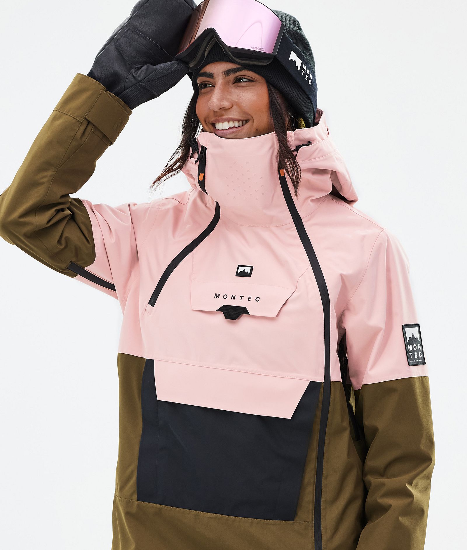 Montec Doom W Skijacke Damen Soft Pink/Black/Fatigue, Bild 2 von 11