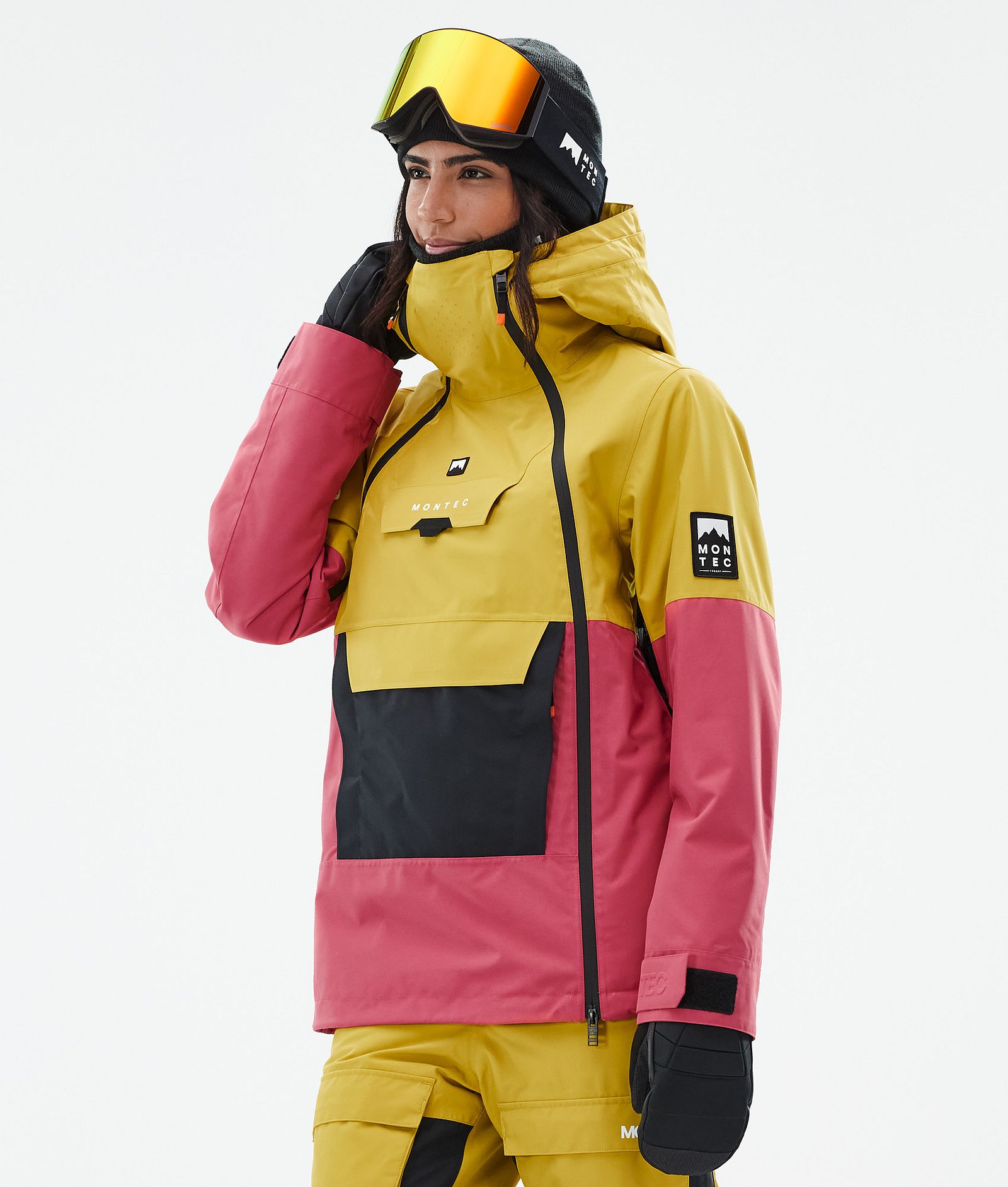 Montec Doom W Skijacke Damen Yellow/Black/Light Red, Bild 1 von 11