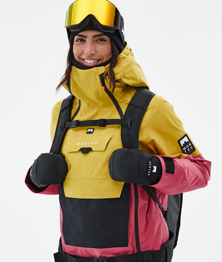 Montec Doom W Snowboardjacke Damen Yellow/Black/Light Red, Bild 2 von 11