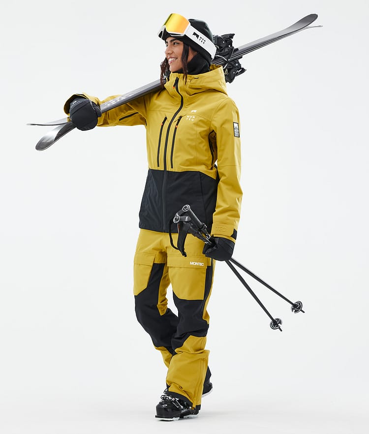 Montec Fawk W Skihose Damen Yellow/Black, Bild 2 von 7