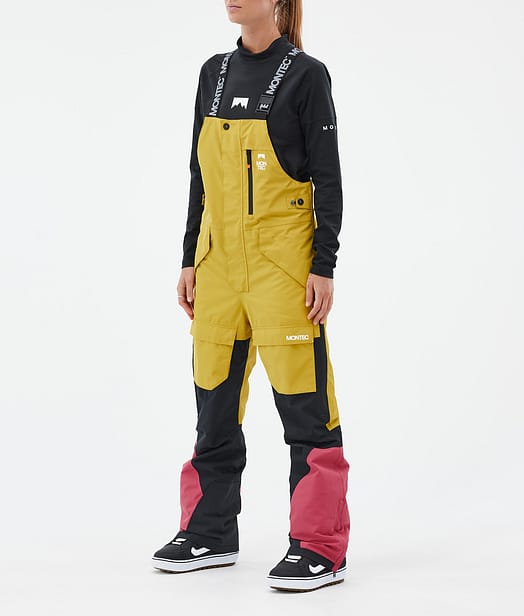 Montec Fawk W Snowboardhose Damen Yellow/Black/Light Red