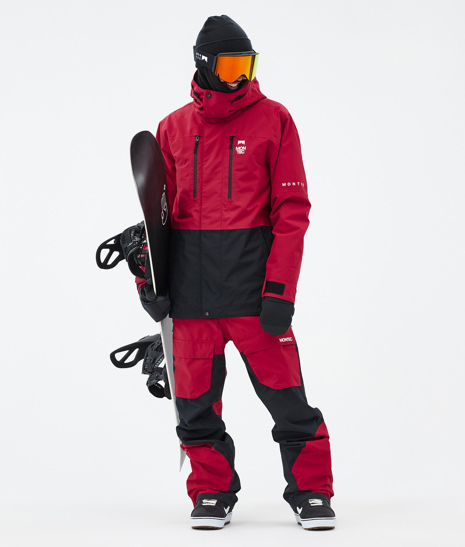 Montec Fawk Snowboardjacke Herren Deep Red/Black, Bild 3 von 10