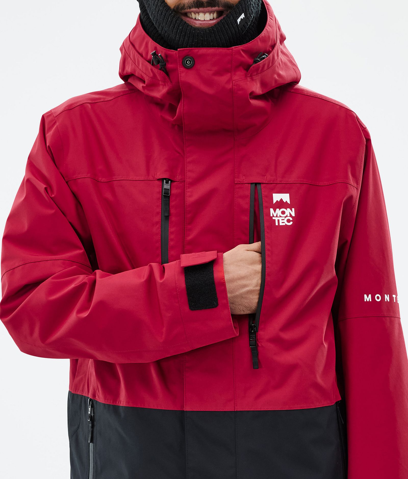 Montec Fawk Snowboardjacke Herren Deep Red/Black, Bild 9 von 10