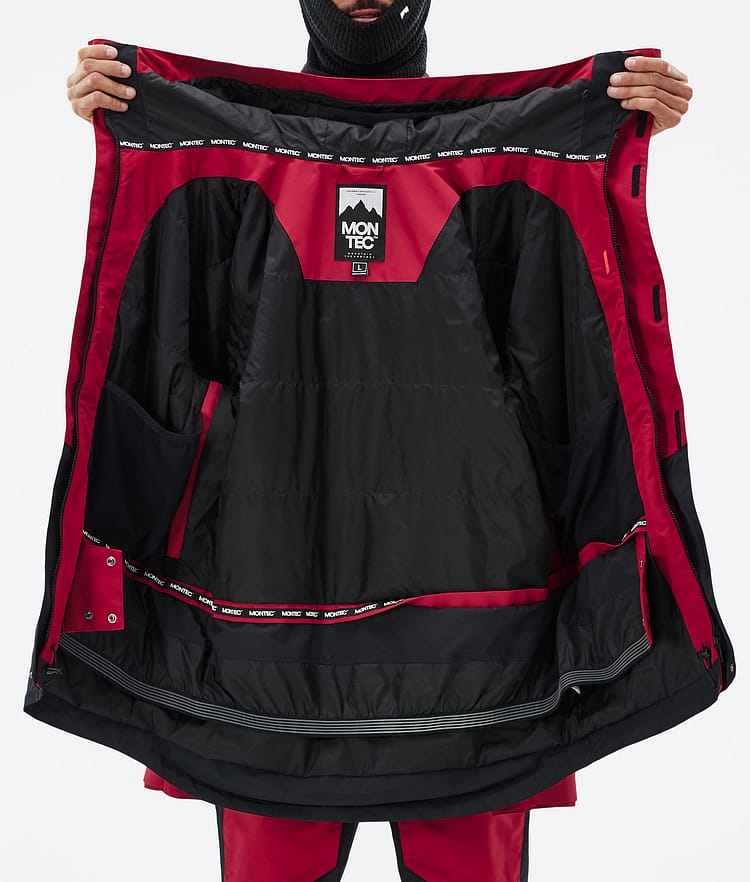 Montec Fawk Snowboardjacke Herren Deep Red/Black, Bild 10 von 10