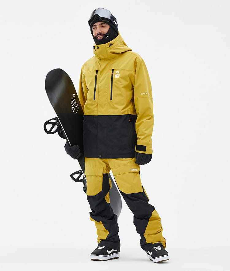 Montec Fawk Snowboardjacke Herren Yellow/Black, Bild 3 von 10