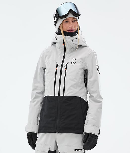 Montec Moss W Skijacke Damen Light Grey/Black