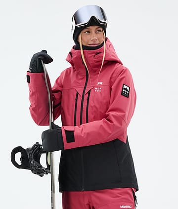 Montec Moss W Snowboardjacke Damen Light Red/Black