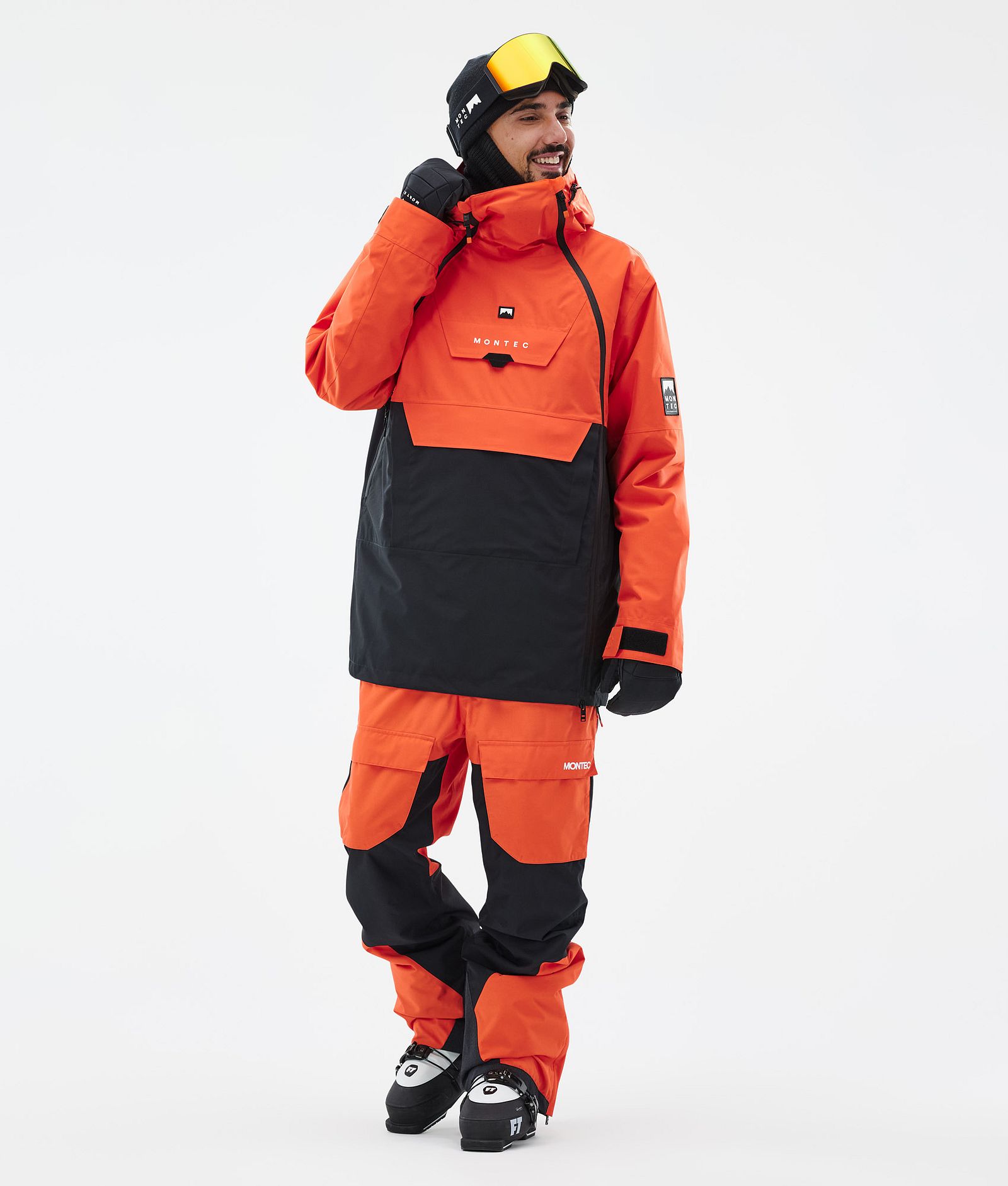 Montec Doom Skijacke Herren Orange/Black, Bild 3 von 11