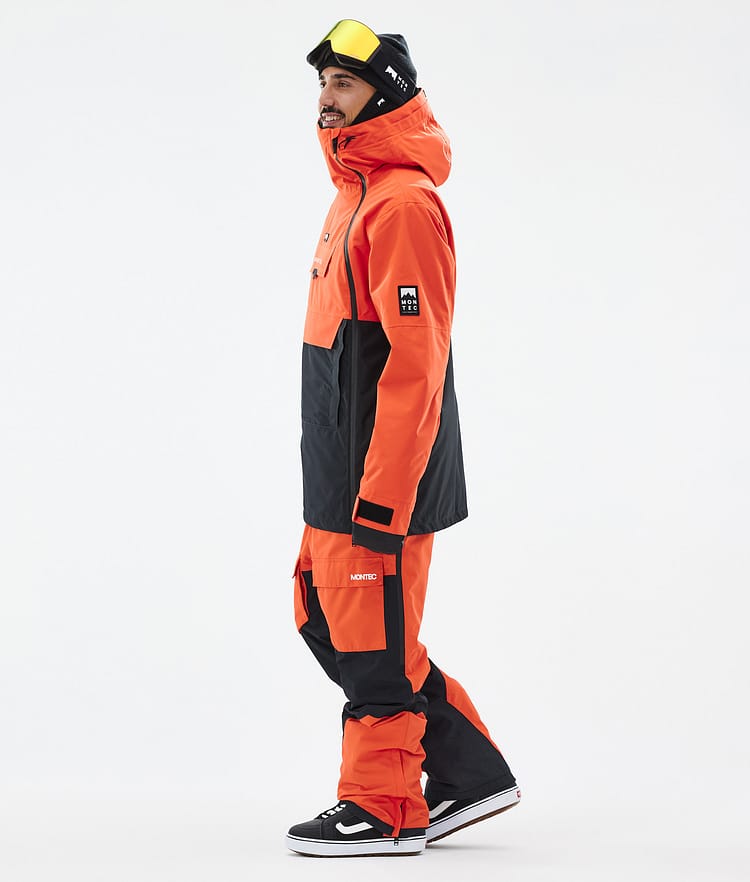 Montec Doom Snowboardjacke Herren Orange/Black, Bild 4 von 11