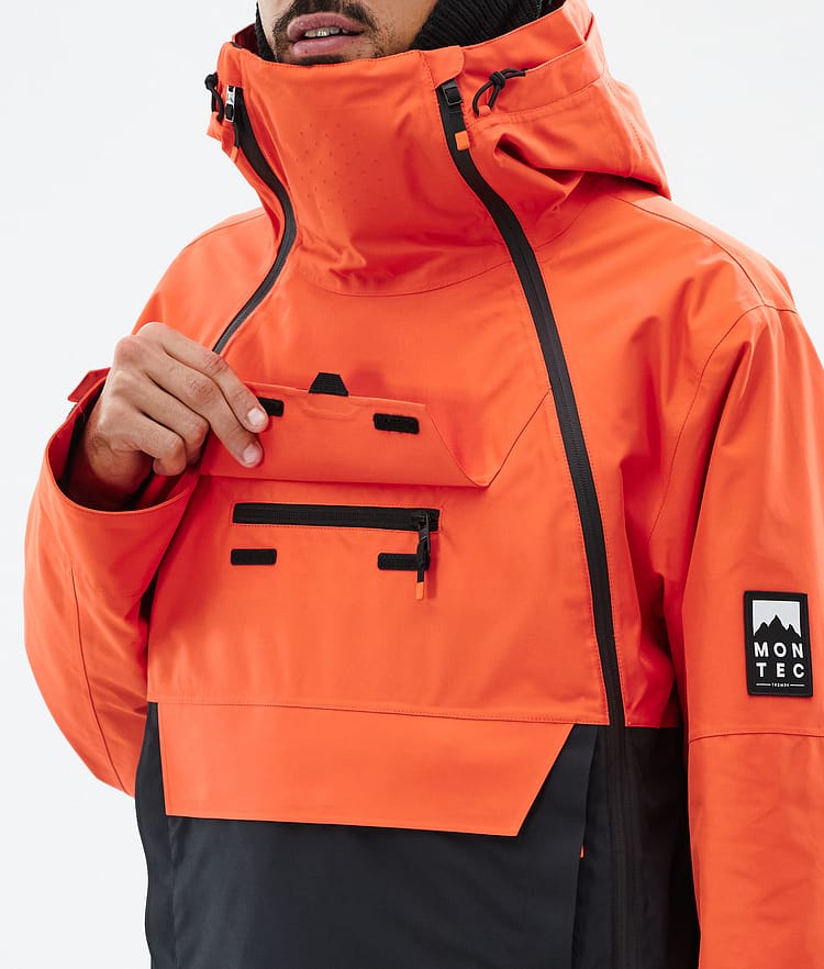 Montec Doom Snowboardjacke Herren Orange/Black, Bild 10 von 11