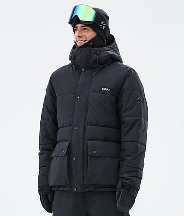 Dope Puffer Full Zip Snowboardjacke Herren Black