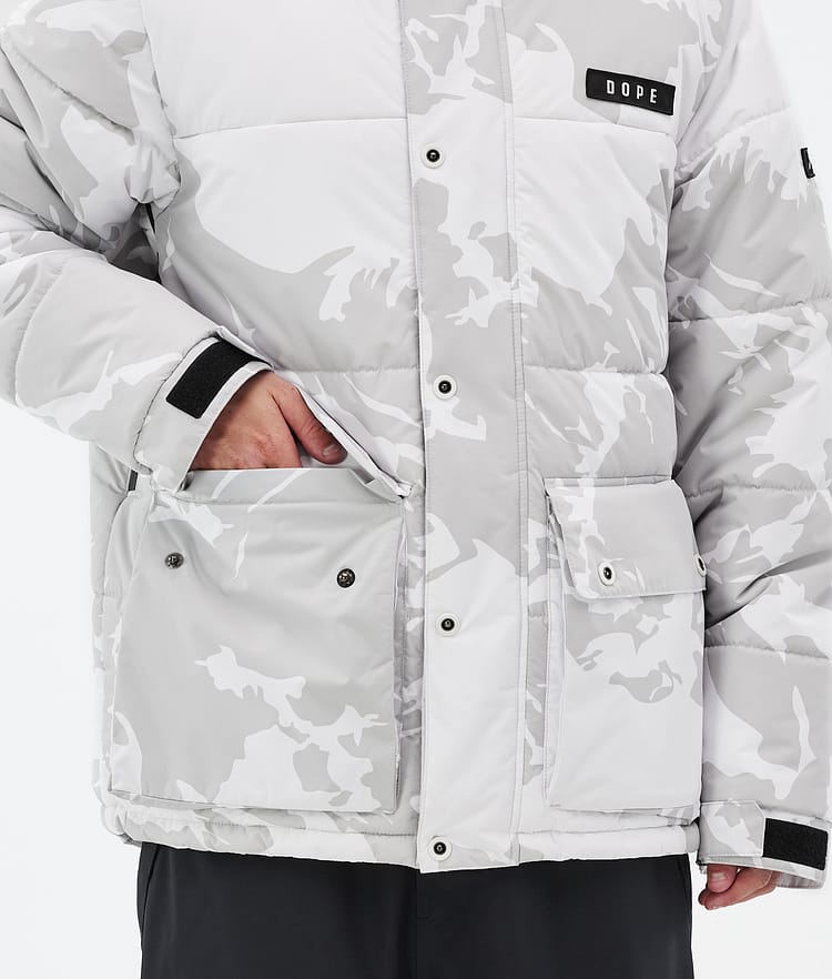 Dope Puffer Full Zip Skijacke Herren Grey Camo, Bild 8 von 9