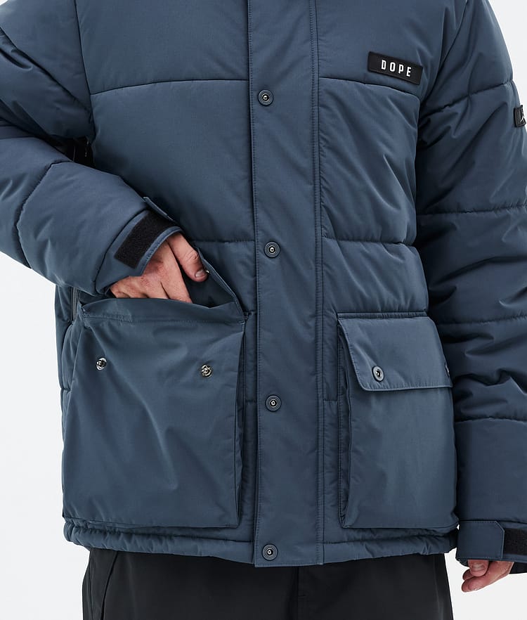 Dope Puffer Full Zip Skijacke Herren Metal Blue, Bild 8 von 9