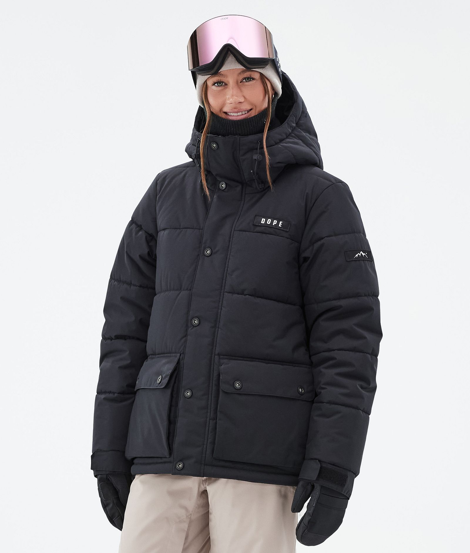 Dope Puffer W Full Zip Skijacke Damen Black, Bild 1 von 9