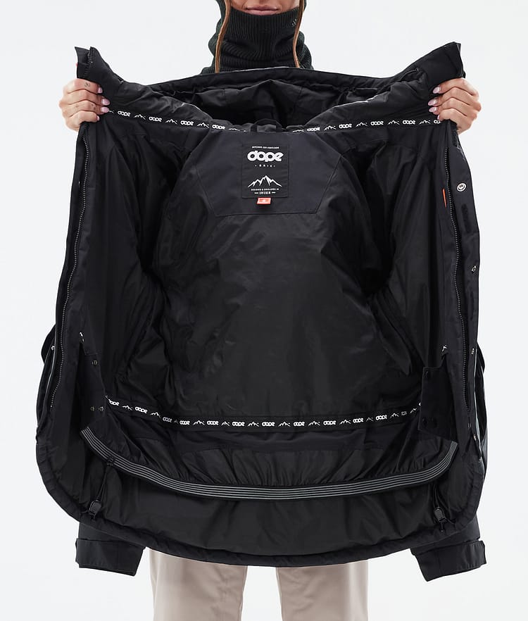 Dope Puffer W Full Zip Snowboardjacke Damen Black, Bild 9 von 9