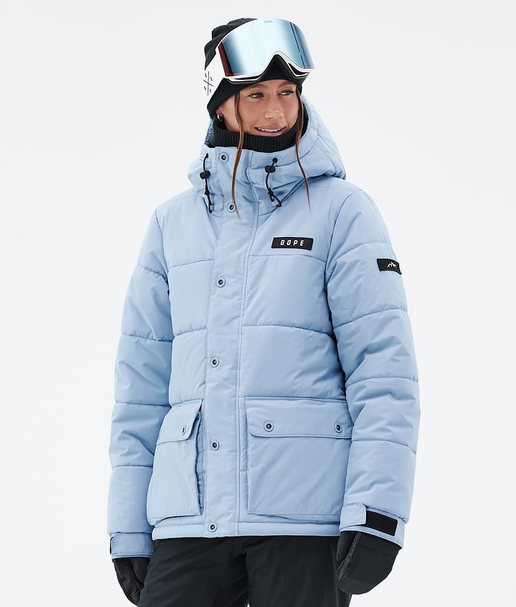 Dope Puffer W Full Zip Skijacke Damen Light Blue, Bild 1 von 9