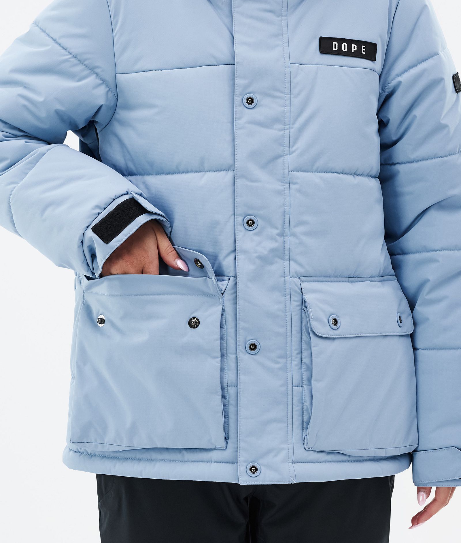 Dope Puffer W Full Zip Snowboardjacke Damen Light Blue, Bild 8 von 9