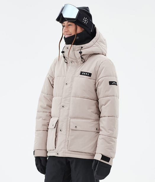 Dope Puffer W Full Zip 24 Snowboardjacke Damen Sand