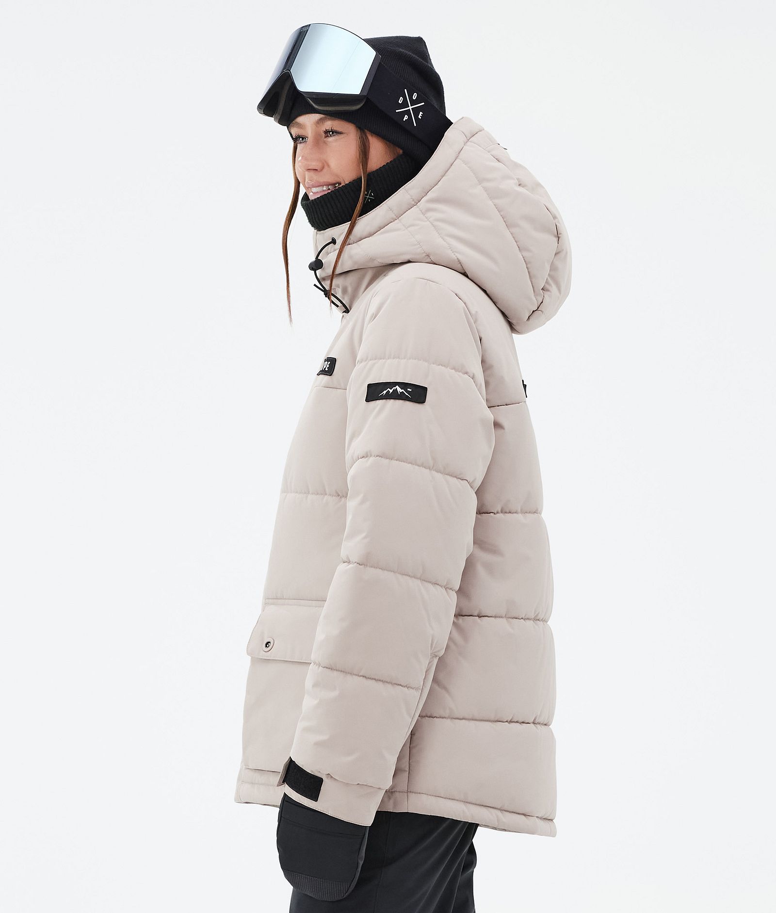 Dope Puffer W Full Zip Skijacke Damen Sand, Bild 5 von 9